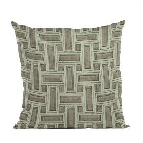 Plutus Truffle Stony Cut Velvet, Some Sparkle To It Luxury Throw Pillow (Color: Truffle, size: Double sided  12" x 20")