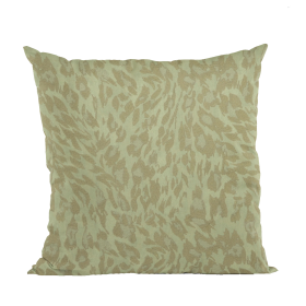 Plutus Stonewash Cheetah Embroydery Luxury Throw Pillow (Color: Stonewash, size: Double sided  22" x 22")