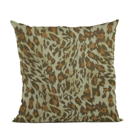 Plutus Safari Cheetah Embroydery Luxury Throw Pillow (Color: Safari, size: Double sided  12" x 20")