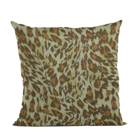 Plutus Safari Cheetah Embroydery Luxury Throw Pillow (Color: Safari, size: Double sided  18" x 18")