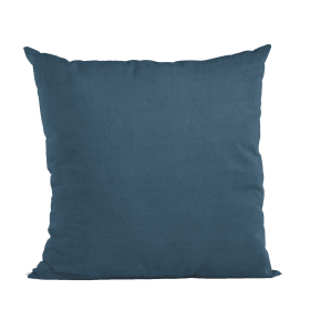 Plutus Navy Solid Shiny Velvet Luxury Throw Pillow (Color: Navy, size: Double sided  26" x 26")