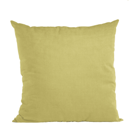 Plutus Yellow Solid Shiny Velvet Luxury Throw Pillow (Color: Yellow, size: Double sided  20" x 20")