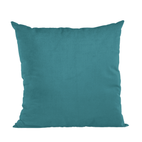 Plutus Sky Blue Solid Shiny Velvet Luxury Throw Pillow (Color: Sky Blue, size: Double sided  20" x 20")