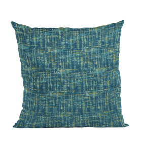 Plutus Sapphire New Planet Cut Velvet Luxury Throw Pillow (Color: Sapphire, size: Double sided  12" x 20")