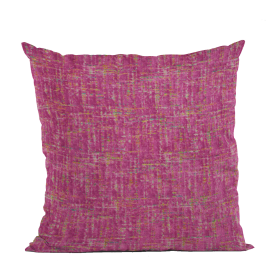 Plutus Fuchsia New Planet Cut Velvet Luxury Throw Pillow (Color: Fuchsia, size: Double sided  12" x 20")