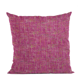 Plutus Fuchsia New Planet Cut Velvet Luxury Throw Pillow (Color: Fuchsia, size: Double sided  16" x 16")