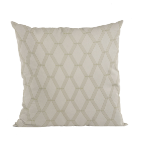 Plutus Wheat Diamond Shiny Fabric With Embroydery Luxury Throw Pillow (Color: Wheat, size: Double sided  22" x 22")