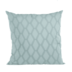 Plutus Serenity Diamond Shiny Fabric With Embroydery Luxury Throw Pillow (Color: Serenity, size: Double sided  22" x 22")