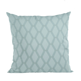 Plutus Serenity Diamond Shiny Fabric With Embroydery Luxury Throw Pillow (Color: Serenity, size: Double sided  26" x 26")