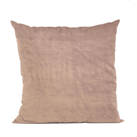 Plutus Blush Lux Velvet Shiny Velvet Luxury Throw Pillow (Color: Blush, size: Double sided  20" x 20")