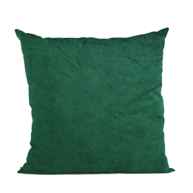 Plutus Emerald Lux Velvet Shiny Velvet Luxury Throw Pillow (Color: Emerald, size: Double sided  20" x 30" Queen)