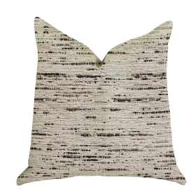 Plutus Mystic Dash Luxury Throw Pillow (Color: Beige, Black, size: Double sided  20" x 20")