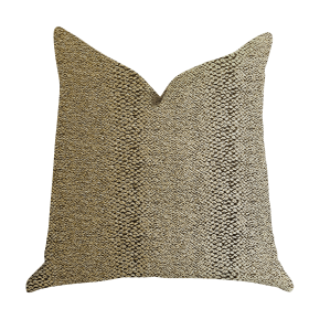 Plutus Shimmer in Gold Metallic Luxury Throw Pillow (Color: Gold, size: Double sided  20" x 20")