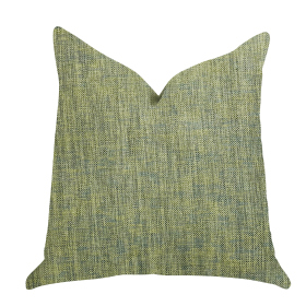 Plutus Mango Bliss Luxury Throw Pillow in Green and Yellow Tones (Color: Green, Yellow, size: Double sided  22" x 22")