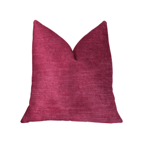 Plutus Lady Fuschia Pink Luxury Throw Pillow (Color: Pink, size: Double sided  12" x 20")