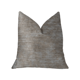 Plutus Bella Isabella Brown and Beige Luxury Throw Pillow (Color: Brown, Beige, size: Double sided  16" x 16")