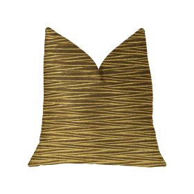 Plutus Valentina Textured Bronze Luxury Throw Pillow (Color: Bronze, size: Double sided  12" x 20")