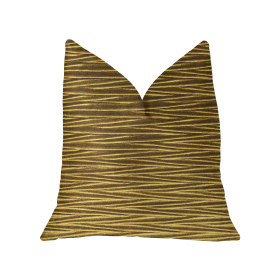 Plutus Valentina Textured Bronze Luxury Throw Pillow (Color: Bronze, size: Double sided  22" x 22")