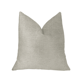 Plutus Sanctuary White Luxury Throw Pillow (Color: White, size: Double sided  12" x 20")