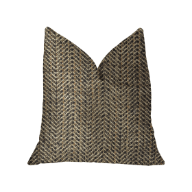 Plutus Honeybee Brown Shades Luxury Throw Pillow (Color: Brown Shades, size: Double sided  12" x 20")