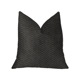 Plutus Black Panther Black Luxury Throw Pillow (Color: Black, size: Double sided  20" x 26" Standard)