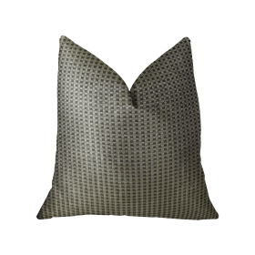 Plutus Bellevue Brown Handmade Luxury Pillow (Color: Brown, size: Double sided  12" x 20")