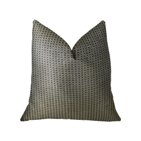 Plutus Bellevue Brown Handmade Luxury Pillow (Color: Brown, size: Double sided  18" x 18")