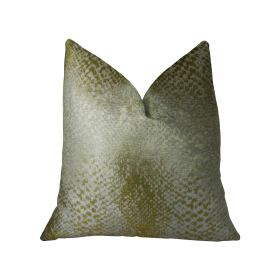 Plutus Venetian Gold Handmade Luxury Pillow (Color: Gold, size: Double sided  20" x 26" Standard)