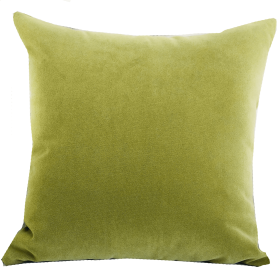 Plutus Pistachio Love Green Handmade Luxury Pillow (Color: Green, size: Double sided  18" x 18")