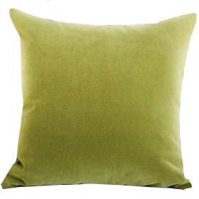 Plutus Pistachio Love Green Handmade Luxury Pillow (Color: Green, size: Double sided  26" x 26")