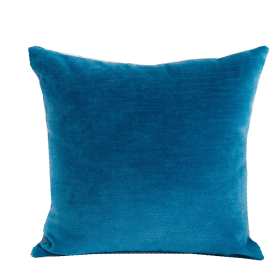 Plutus Aqua Dulce Teal Handmade Luxury Pillow (Color: Teal, size: Double sided  22" x 22")