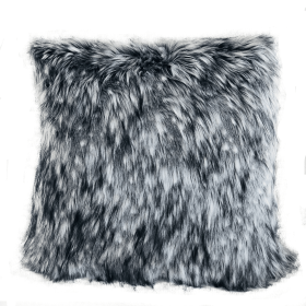 Plutus Cozy Siberian Husky Gray White Black Handmade Luxury Pillow (Color: Gray White Black, size: Double Sided 20" x 20")