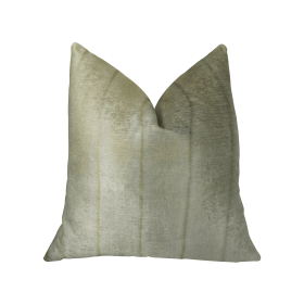 Plutus Lavish Mink Ivory Off White Handmade Luxury Pillow (Color: Ivory Off White, size: Double Sided 26" x 26")