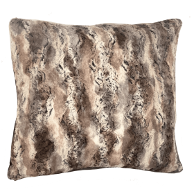 Plutus Elegant Brandy Fox Light Brown Gold White Handmade Luxury Pillow (Color: Light Brown Gold White, size: Double Sided 20" x 20")