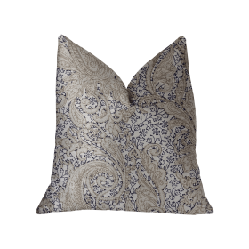 Plutus Quartz Skye Beige Luxury Throw Pillow (Color: Beige, size: Double sided  12" x 20")