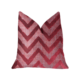 Plutus Valentina Red Luxury Throw Pillow (Color: Red, size: Double sided  16" x 16")