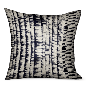 Plutus Radiant Beryl Blue Abstract Luxury Outdoor/Indoor Throw Pillow (Color: Blue, size: Double sided  18" x 18")