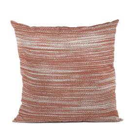 Plutus Red, Beige Shower Stripe Luxury Throw Pillow (Color: Red, Beige, size: Double sided  22" x 22")