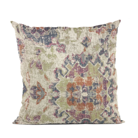 Plutus Multi-Color Mayan Damask Luxury Throw Pillow (Color: Multi-Color, size: Double sided  20" x 20")