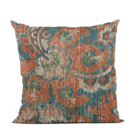 Plutus Multi-Color Unique Damask Luxury Throw Pillow (Color: Multi-Color, size: Double sided  12" x 20")