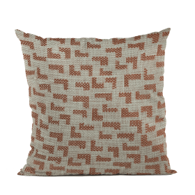 Plutus Brown, Beige Angles Abstract Luxury Throw Pillow (Color: Brown, Beige, size: Double sided  26" x 26")