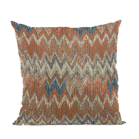 Plutus Multi-Color Wave Chevron Luxury Throw Pillow (Color: Multi-Color, size: Double sided  20" x 20")