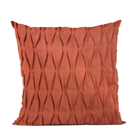 Plutus Red Tucked Solid Color Luxury Throw Pillow (Color: Red, size: Double sided  20" x 36" King)