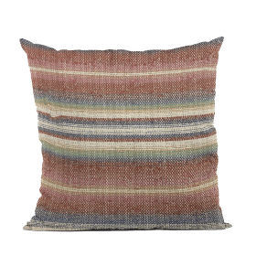 Plutus Multi-Color Lanes Stripe Luxury Throw Pillow (Color: Multi-Color, size: Double sided  20" x 20")