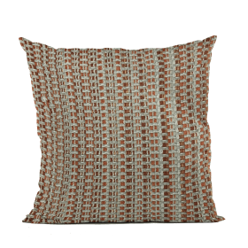 Plutus Multi-Color Weave Stripe Luxury Throw Pillow (Color: Multi-Color, size: Double sided  20" x 20")