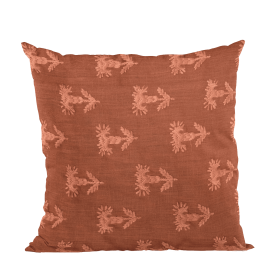 Plutus Red Growth Motif Luxury Throw Pillow (Color: Red, size: Double sided  12" x 20")