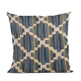 Plutus Blue Lights Diamond Luxury Throw Pillow (Color: Blue, size: Double sided  26" x 26")