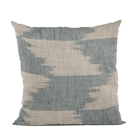 Plutus Blue Faded Abstract Luxury Throw Pillow (Color: Blue, size: Double sided  20" x 20")