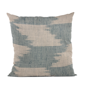 Plutus Blue Faded Abstract Luxury Throw Pillow (Color: Blue, size: Double sided  20" x 26" Standard)