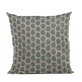 Plutus Blue Eyelashes Dot Luxury Throw Pillow (Color: Blue, size: Double sided  20" x 20")